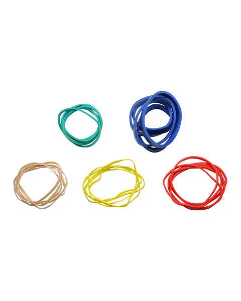 CanDo&reg; Resistance Bands for Rubber Band Hand Grip Exerciser, 25 Bands - 25-Piece Set