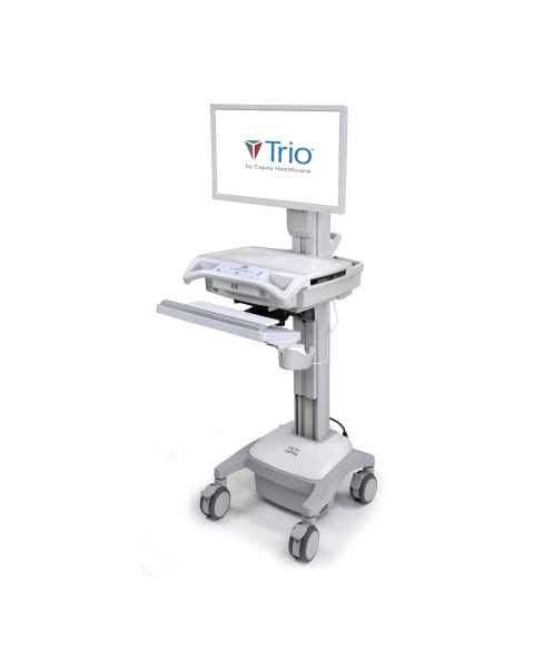 Capsa Trio™ LT Mobile Computing Workstation - Left Facing View (Monitor, Keyboard, and Mouse are Not Included)