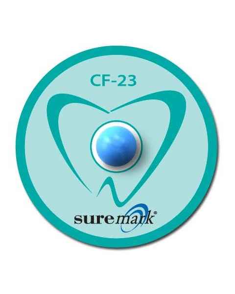 Suremark CF-23 DentalMark 2.3mm CT Ball on Denture Sized Label