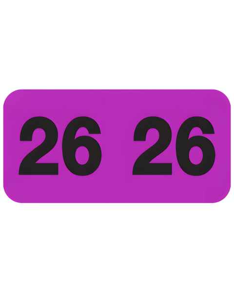 2026 Year Labels - Control-O-Fax Compatible CFYM Series - Size 3/4