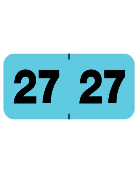 2027 Year Labels - Control-O-Fax Compatible CFYM Series - Size 3/4