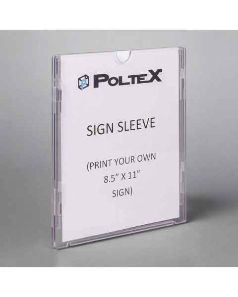Poltex CLEANSIG Clean Room Sign Sleeve (Sample sign not included.)
