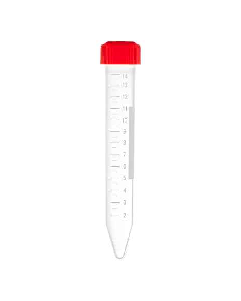 LW Scientific CNT-15PP-PCN7 Centrifuge Tube with Separate Red Cap - 15 mL