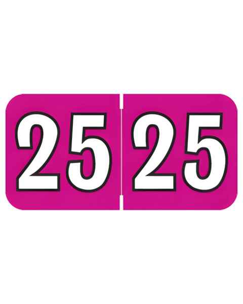 2025 Year Labels - Colwell Compatible COYM Series - Size 3/4" H x 1 1/2" W