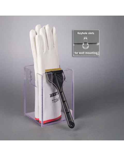 Poltex CRYOGLV-W Cryogenic Glove and Ice Scraper Holder - Wall Mount, with Cryo Gloves and Ice Scrapper (Cryo Gloves and Ice Scraper are not included.)