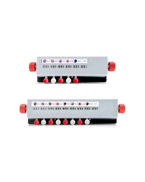 LW Scientific CTL-DIFM-05KY and CTL-DIFM-08KY Manual Differential Counter, 5-Key and 8-Key - Top View