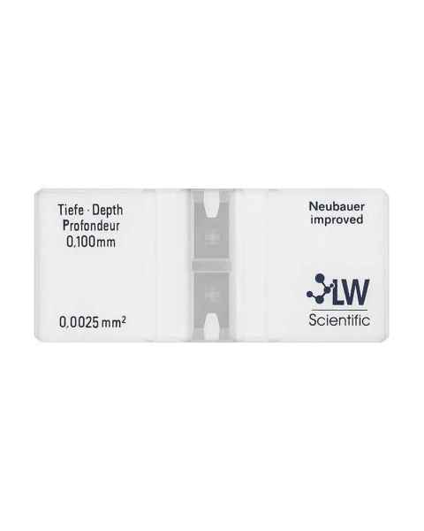 LW Scientific CTL-HEMM-GLDR Hemacytometer, Improved Neubauer