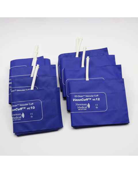 Newman Medical CUFF-SET-440 VasoCuff EZ-Clean Reusable Vascular Cuff Set, Mixed - (4) 10 cm, (4) 12 cm