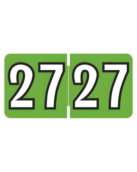 2027 Year Labels - Colwell Compatible CYPK Series - Size 1/2