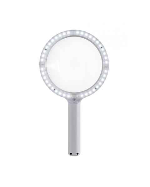 Waldmann D16067000 OPTICLUX 10-2, UV LED Handheld Magnifier Light with Wood Light