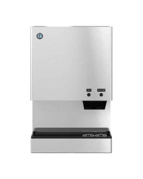 Hoshizaki DCM-300BAK Air-Cooled Countertop Mini Cubelet Ice and Water Dispenser with Built-In Storage Bin - Up to 343 lb/24-Hour Ice Production