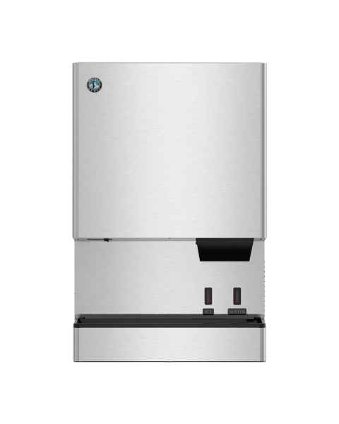 Hoshizaki DCM-500BAK-OS OptiServe&trade; Series Air-Cooled Countertop Small Cubelet Ice and Water Dispenser with Built-In Storage Bin - Up to 597 lb/24-Hour Ice Production
