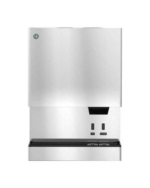 Hoshizaki DCM-700BAK-OS OptiServe&trade; Series Air-Cooled Countertop Small Cubelet Ice and Water Dispenser with Built-In Storage Bin - Up to 719 lb/24-Hour Ice Production