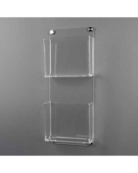 Poltex DECOMAGVRT-W Deco Magazine Rack, Vertical