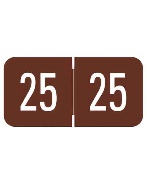 Arden Label DGYM-25-T4 Digi Color DGYM Series 2025 Year Labels - Size 3/4" H x 1 1/2"