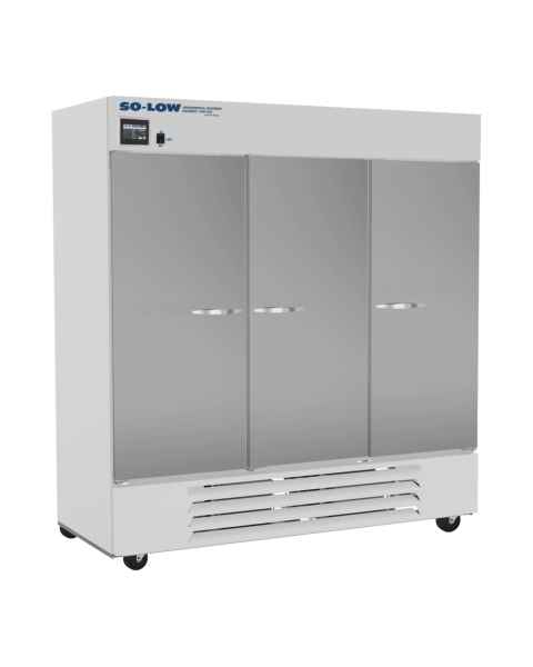 So-Low DHP4-74SD High Performance Refrigerator with Digital Data Logger, Painted Steel Exterior, 15 Wire Shelves, Triple Solid Doors - 72 Cubic Feet