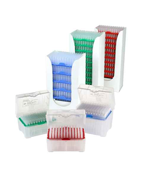 Globe Scientific Diamond™ PosiStop™ Pipette Tips Racked and Reload Stacks - Group (Disclaimer: This image is for illustrative purposes only. Some product-specific photos may not be available and may not represent the exact item being offered.)
