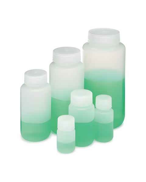 Globe Scientific Diamond® RealSeal™ Wide Mouth, Round, LDPE Bottle with PP Cap