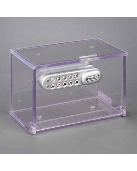 Poltex DRUGBX854 Locking Medication Box, 8" W x 4" D x 5 "H