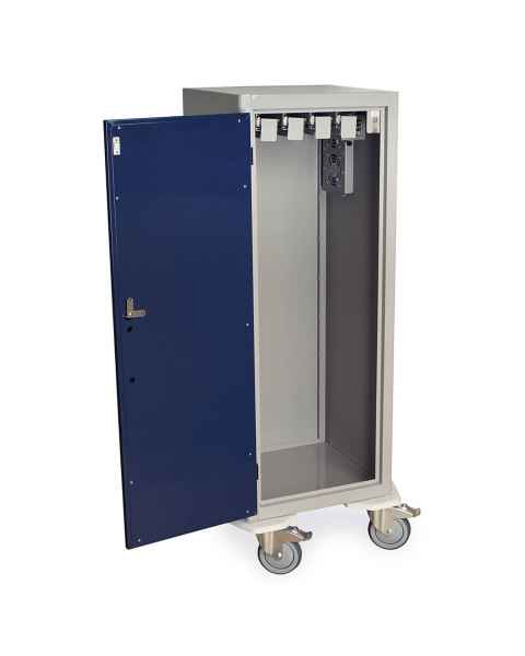 Harloff Model DSC24TK-DP Tall Savary Dilator Drying Cart with HEPA Filter for Dilators up to 39"L - Key Lock