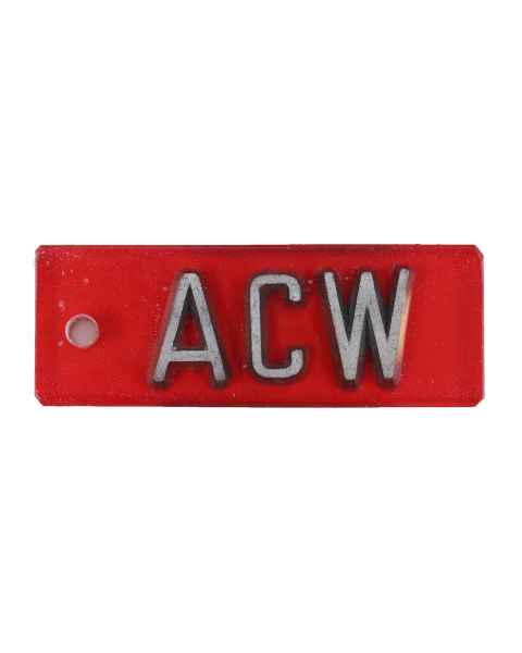Image shown is 3/4" Oncology Embedded Aluminum Word Marker with 3 Digits Item #EAOP750-2-3