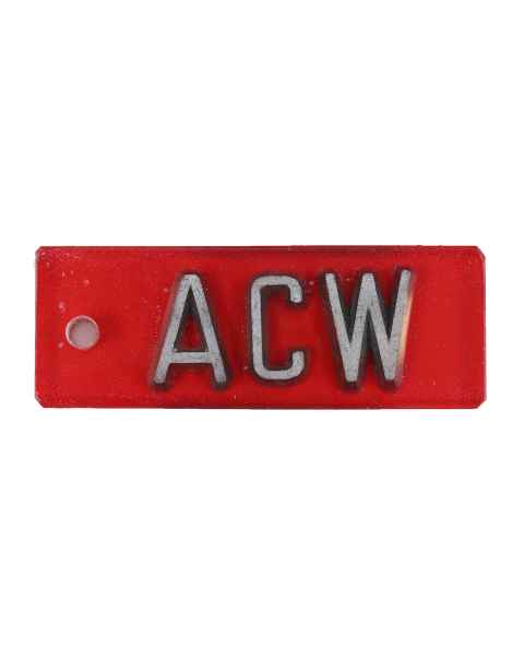 AC Wellman EAOP750-2-3 Oncology Embedded Aluminum Word Marker - 3/4" with 2-3 Letters