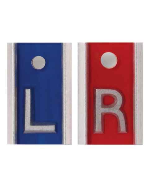 Aluminum Markers - 1/2" L & R - No Initials