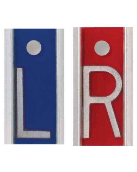 Aluminum Markers - 1" L & R - No Initials