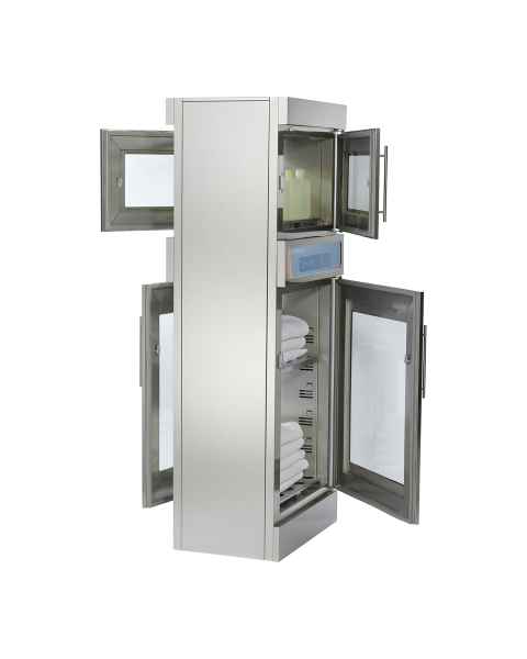Enthermics EC1350BL-PT-CSWRH2L-NCWRH2L Titan Series Pass-Through Dual Cavity Combination Warmer, 13.30 Cubic Feet - Right-Hinged Windowed Door, With 4 Locks (Irrigation Bottles and Blankets are Not Included)