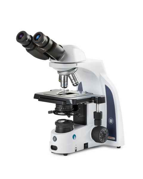 Globe Scientific EIS-1152-PLI iScope Binocular Compound Microscope, EWF 10x/22mm Eyepieces, Quintuple Nosepiece with Plan PLi