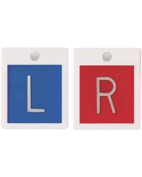 Embedded Plastic Markers - 5/8" "L" & "R" Lead-Free No Initials