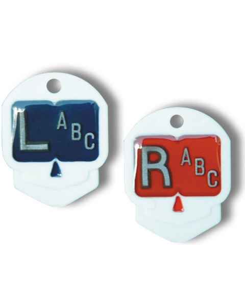 Plastic Skull Markers "L" and "R" With 1 to 3 Initials