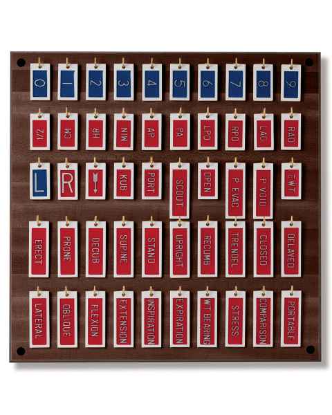 Plastic Marker Set - 3/8" Height Characters