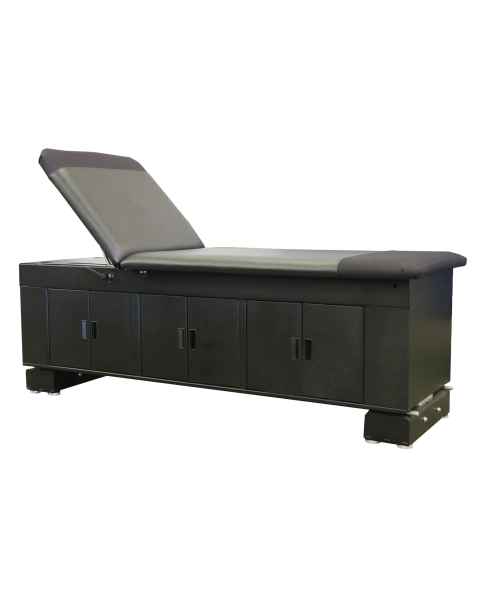 Pivotal Health Solutions ET-102 ET Hi-Lo Electric Treatment Table with Dual-Sided Cabinet, Double-Door - with Lift Back Cushion (The Lift Back Cushion and Logos are Sold Separately)