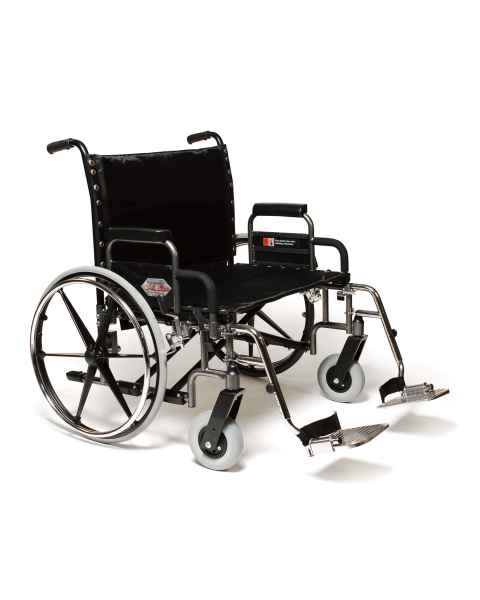 Everest & Jennings&reg; Paramount&reg; XD Bariatric Heavy Duty Wheelchair with Detachable Desk Arms - With Swingaway Footrests