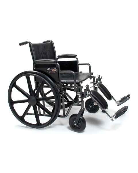 Everest & Jennings&reg; Traveler&reg; HD Heavy Duty Wheelchair - With Elevating Legrests (Composite Footplate is Not Included)