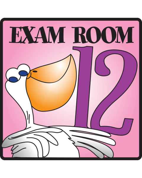 Exam Room 12 Sign