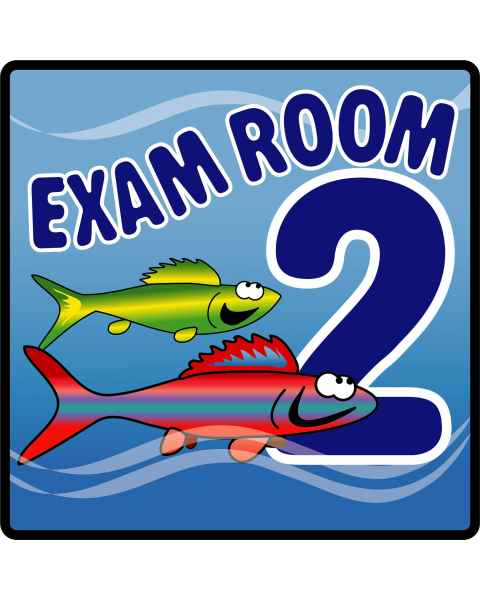 Clinton EX2-O Ocean Series Exam Room 2 Sign