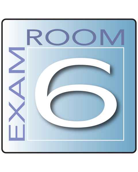 Clinton EX6-B Skytone Exam Room Sign 6