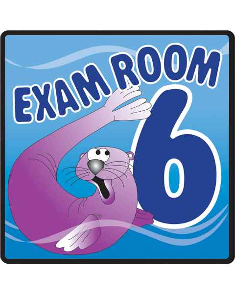Clinton EX6-O Ocean Series Exam Room 6 Sign