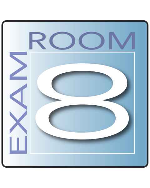 Clinton EX8-B Skytone Exam Room Sign 8
