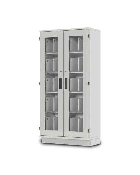 Capsa FLX Classic Edition Stainless Steel Storage Cabinet with Double Glass Door
