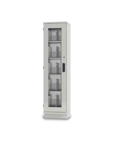 Capsa FLX Classic Edition Stainless Steel Storage Cabinet with Single Glass Door
