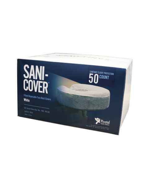 Sani-Cover® Fitted Disposable Face Rest Covers - White