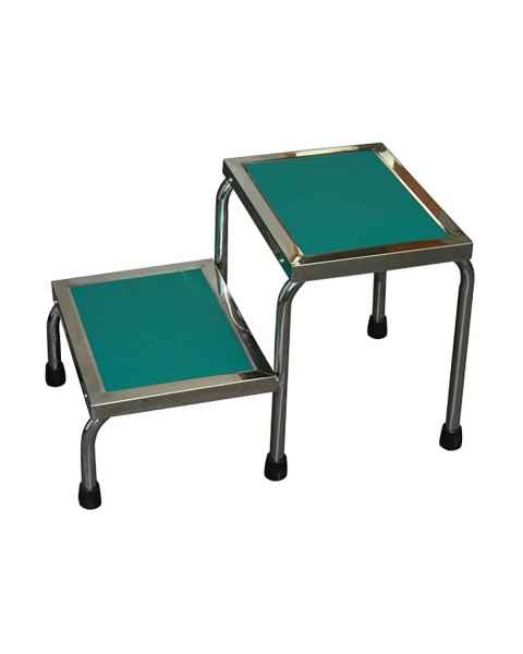 Creative Living Medical FSM1730-01 MRI Non-Magnetic Narrow Double Step Stool without Handrail