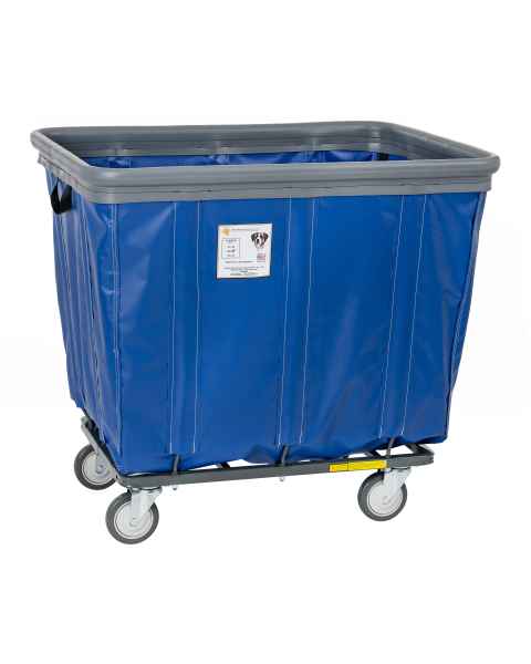R&B Wire Fully Sewn Vinyl Bumper Truck with 4 Swivel Casters - Blue