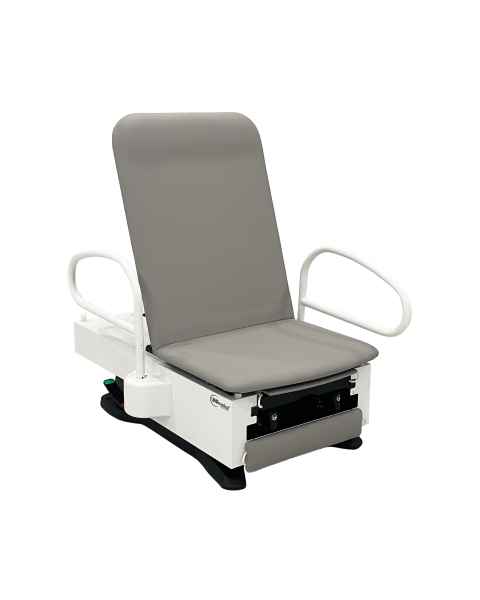 UMF Medical FusionFREEDOM™ Exam Chair with Manual Back, Stirrups, OneTouch WheelBase® System, Drawer Warmer, and Electrical Outlet (Please Note: The Image Shown May Include Features or Accessories That Do Not Come Standard on the Base Model.)