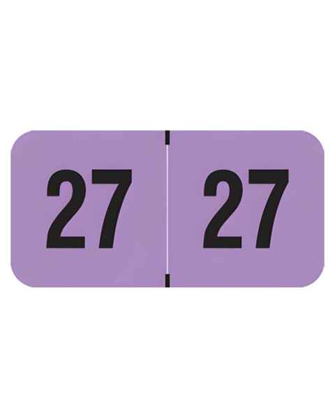 Arden Label FVYM-27-T4 PMA Fluorescent Violet 2027 Year Labels - Size 3/4