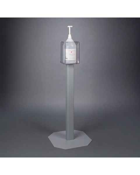 Poltex GALLONLCK-2STL28 Gallon Hand Sanitizer Steel Locking Stand - Without Side Pockets (Hand Sanitizer is Not Included)