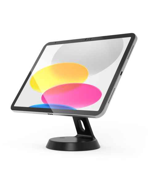 Compulocks GLDTABB GlideTab Display Stand for Tablet - Black, Left Angle View (Tablet is Not Included)